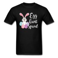 Cute Little Rabbit Printed Tshirt Egg Hunt Squad West Easter Day Funny T Shirt Men Love Bunny T-Shirts Graphic Tees Online  JZTF