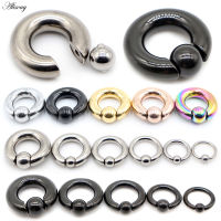 Alisouy 1Pc สแตนเลสสตีล Captive Hoop BV คิ้ว Tragus ปิด Bar ริมฝีปากแหวนจมูกหูเจาะเครื่องประดับ