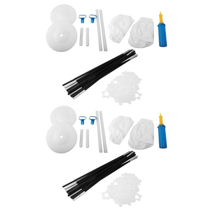 2 set Balloon Arch Kit, 9FT Tall & 10Ft Wide Adjustable Balloon Stand Set with Water Fillable ...