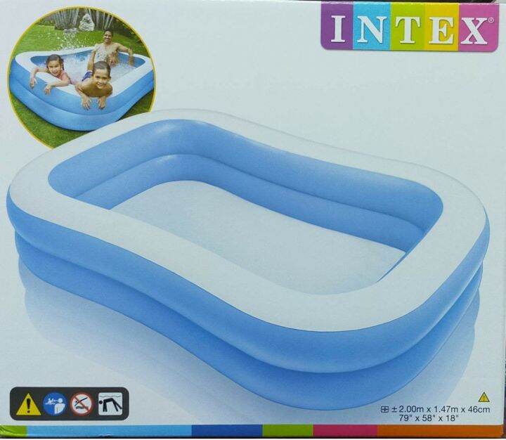 INTEX Inflatable Pool สระเป่าลม สระว่ายน้ำ 2 เมตร Lazada.co.th