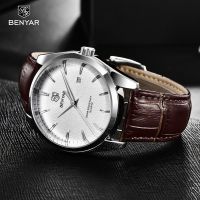 [Aishang watch industry]BENYAR นาฬิกาแฟชั่นสำหรับผู้ชายนาฬิกาควอตซ์สำหรับผู้ชายแบรนด์หรูนาฬิกาแฟชั่นหนังสำหรับธุรกิจกันความชื้นอย่างง่าย2022