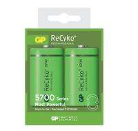 ถ่านชาร์จ GP Recyko ขนาด D 5700 mAh จำนวน 2 ก้อน รุ่นเก็บไฟ