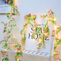 2M 5M 10M ดอกไม้เดซี่ประดิษฐ์ Fairy Light Plant Leaves Vine String Light Home Garden Patio Party งานแต่งงาน Decor Garland