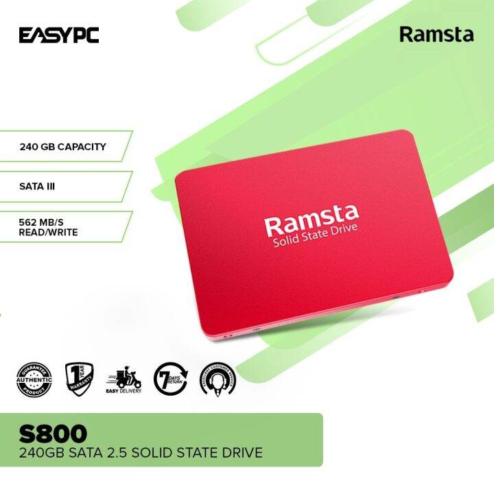 EasyPC Ramsta S800 120GB / 240GB 128GB 256GB 512GB 1TB 2.5 Solid State