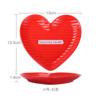 Creative Heart Plate Platos De Ceramica Dishes and Plates Dessert Plate Saucer Ceramic Tableware Kitchen Dishware Serving