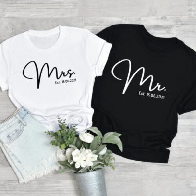 Mr And Mrs T Shirtwedding Wifey And Hubby Couples Just Married