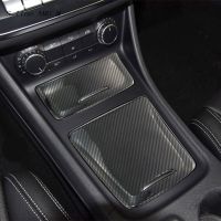 Carbon Fiber Car Styling Center Console Storage Box Panel Decoration Stickers For Mercedes Benz CLA GLA A Class W117 W176 X156