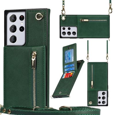 「Enjoy electronic」 For samsung galaxy s21 s20 FE s10 S9 plus Note 20 ultra 10 9 pro A90 5G Case Cover wallet card strap belt luxury leather holder