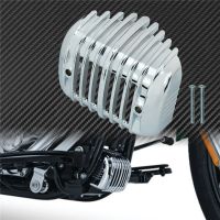 Motorcycle  Regulator Cover Fai Black/Chrome For Harley Softail Fatboy Breakout FXS FXSB FLSTSB FXSTC FLSTC 2001-2007