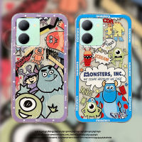 เคสโทรศัพท์ Vivo Y27 5G ลายสัตว์ประหลาดต่างดาวการ์ตูนน่ารักใหม่ร้อนแรงเคสซิลิโคนเนื้อนิ่มโปร่งใสกันกระแทก Vivo Y27 5เคสฝาครอบโทรศัพท์