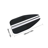 【cw】2PCS Car Rubber Rearview Side Mirror Rain Eyebrow Rearview Mirror Visor Guard Car Accessories For Toyota BMW Peugeot Ford ！