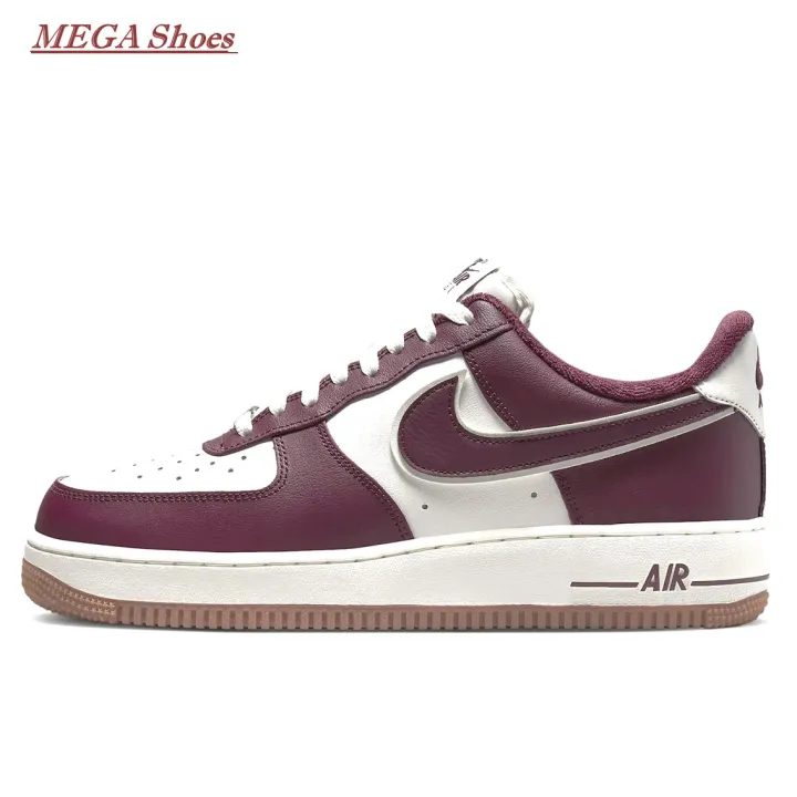 nike air force 1 mens burgundy