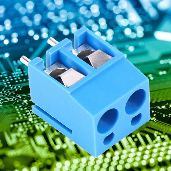 50pcs 2Pin 5.0mm Circuit Board Terminal Block Circuit Board Wiring