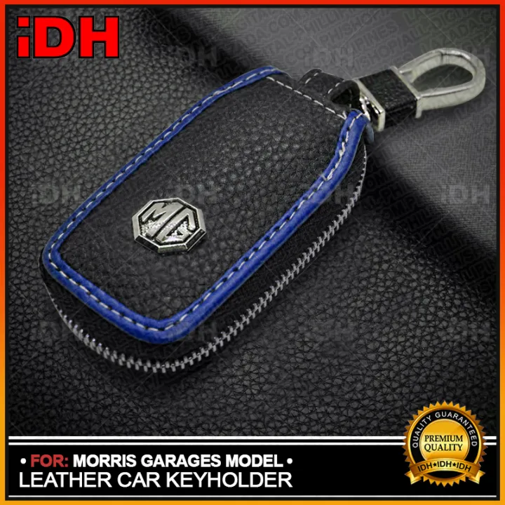 MG Morris Garages Leather Metal Universal Car Key Remote Holder Car Key