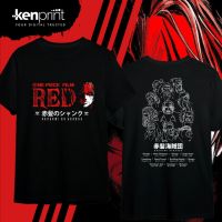 [S-5XL]เสื้อยืดวันพีช FILM: RED AKAGAMI NO SHANKS VER. 2 | ไม่ใช่ทางการ | เสื้อเชิ้ต One Piece | ผ้าฝ้ายพรีเมี่ยมยุค 30 S-5XL เสื้อยืดคุณภาพดี