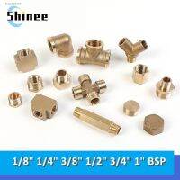 ☽✶✹ Pneumatic Plumbing Brass Pipe Fitting Male/Female Thread 1/8 1/4 3/8 1/2 3/4 1 BSP Copper Fittings Water Oil Gas Adapter