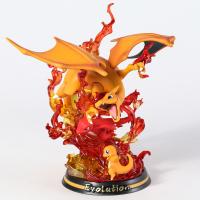 Pokemon Evolution Eevee Vaporeon Jolteon Flareon Light Up Statue Figure Collectible Model Toy