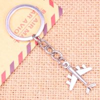 20pcs New Fashion Keychain 27x21mm Airplane Plane Pendants Men Jewelry Car Chain Holder Souvenir