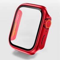 ฝาครอบ Pc + เคสกระจกนิรภัยสำหรับ Apple นาฬิกา,เคสอัพเกรด8เฟรมรูปลักษณ์4เปลี่ยน Iwatch 7 6 5เพื่อ Ultra 49มม.