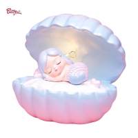 ALI-Shoppingเสื้อกันหนาว Shell Mermaid Lamp Tabletop Lamps LED Night Light For Living Room Sleeping