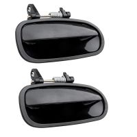 2Pcs New Rear Exterior Outside Door Handles Set LH RH Black for 1996-2000 Honda Civic