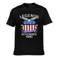 Legends Are Born In November 1990 Mens Short Sleeve T-Shirt