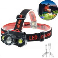 【lz】☫✌✺  Recarregável Head Lamp para Camping Cap Light Zoom COB lanternas dianteiras LED artigos de pesca farol High Hunting Lamp C5