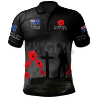 2022ฤดูร้อนเสื้อผู้หญิงสำหรับผู้ชาย Anzac ออสเตรเลียจำ3D พิมพ์แขนสั้นเสื้อ T ท็อปส์ camisas