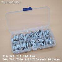 ☇ 100PCS Ceramics Fuses Kit Slow Blow 5x20mm 1A 2A 3A 4A 5A 6A 8A 10A 15A 20A 250V 5x20 Protective Insurance Tube Set