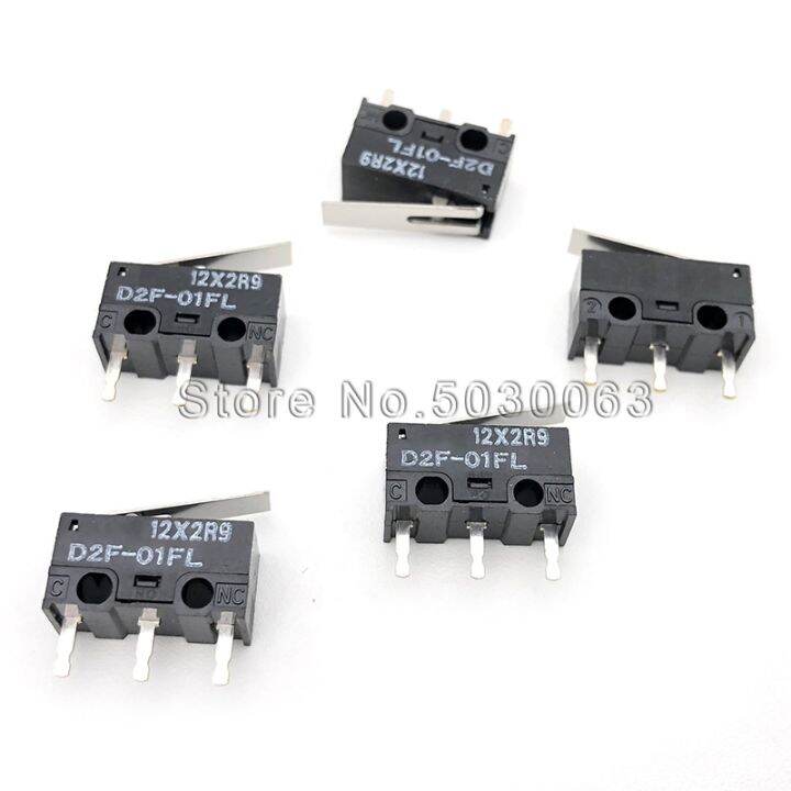 5pcs/lot Micro-switch Omron D2F-01FL mouse micro-key switch touch ...