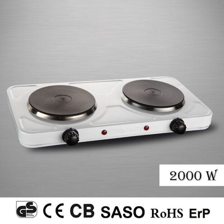 110/220V Electric Burner Hotplate Coffee Heating Stove 2 Pots Heater