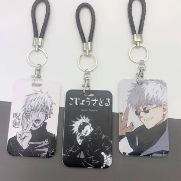 Jujutsu Kaisen Chibi Panel ID Badge Holder Lanyard w/Rubber Charm Pendant