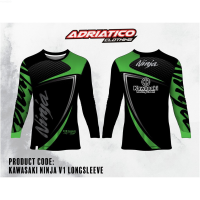 Adriatico Motorcycle Jersey "Kawasaki Ninjalong Sleeve Short Sleeve{plenty}