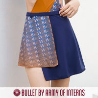 BULLET BY ARMY OF INTERNS กระโปรงว่ายน้ำ ผ้ารีไซเคิล รุ่น Asymmetrical Sun Skirt / ลายปริ้นท์