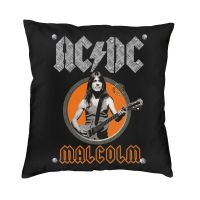 xzx180305   Heavy Metal Music AC/DC ปลอกหมอน45x4 5การตกแต่งบ้านพิมพ์ Rock Band โยนหมอนสำหรับโซฟา2ด้านข้าง