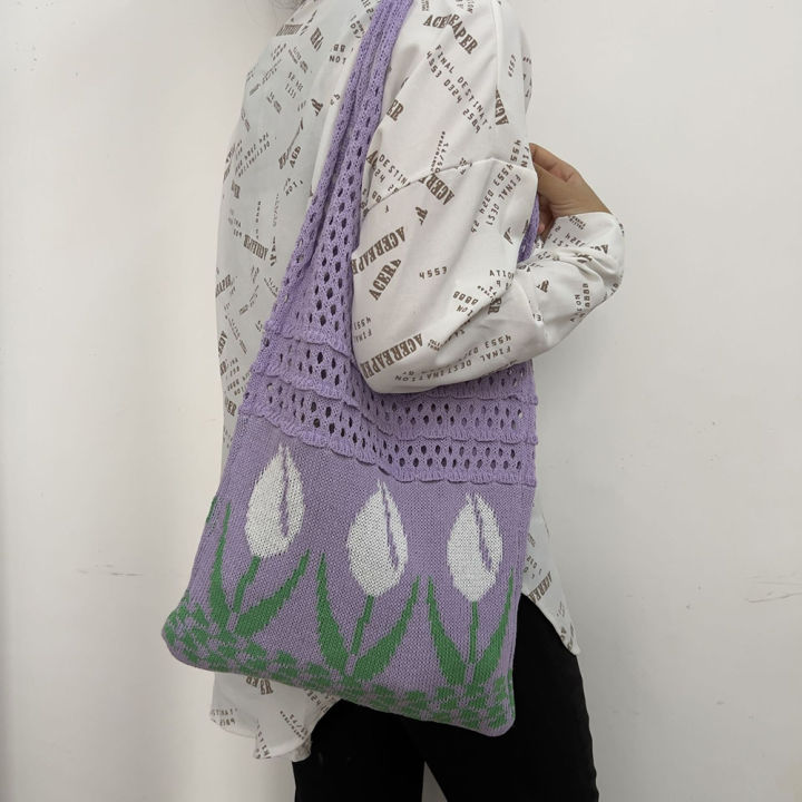 mesh-hollow-woven-handbag-portable-handbag-clutch-fashion-shoulder-bag-ladies-shoulder-bag-tulip-graphic-knitted-shoulder-bag