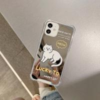 เคสโทรศัพท์มือถือ ซิลิโคน TPU พร้อมกระจก แฟชั่น สําหรับfor  iPhone pro max 11 pro max X Xr Xs max 7 8 Plus 13 12 pro max Mini