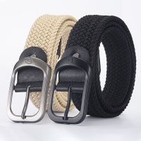 Mens Belt Casual Woven Elastic Belt Outdoor Sports Womens Belt Climbing Work Belt Jeans Suit Pants Mens And Womens Universal  Floaties