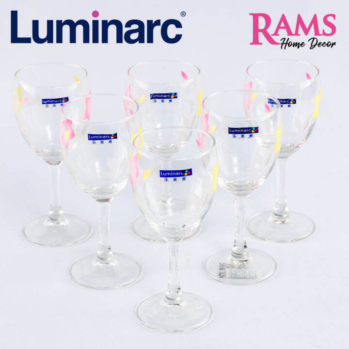 Luminarc 6 Pcs Glass Set 250ml Elegance Lazada 8455