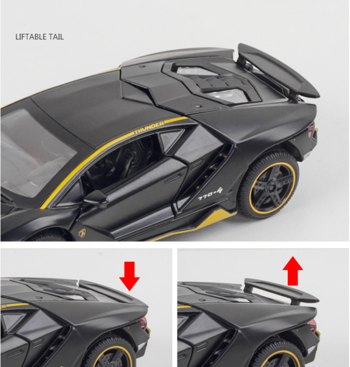 1-32-lamborghini-lp770-4ล้อแม็กรถยนต์รุ่นเสียงและแสงดึงกลับคอลเลกชัน-d-iecast-ยานพาหนะรถยนต์ของเล่นสำหรับเด็ก