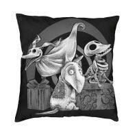 [FAZOZO Home Textile Store] Sparky Frankenweenie Nordic โยนหมอนครอบคลุม Decoracion Salon Creepy Dog Tim Burton รถเบาะกรณี