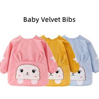 【DT】hot！ Baby Bibs Children Eating Infant Antifouling Cartoon Bib Sleeve Apron Feeding