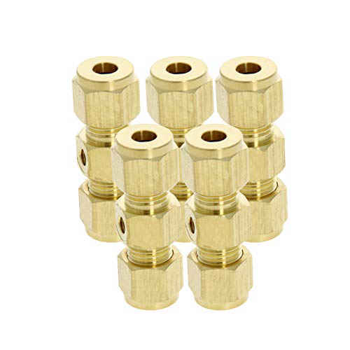 Brass Compression Hose Pipe Tubing Connector Water Pipe Fittings Tube 3/16BSPF 