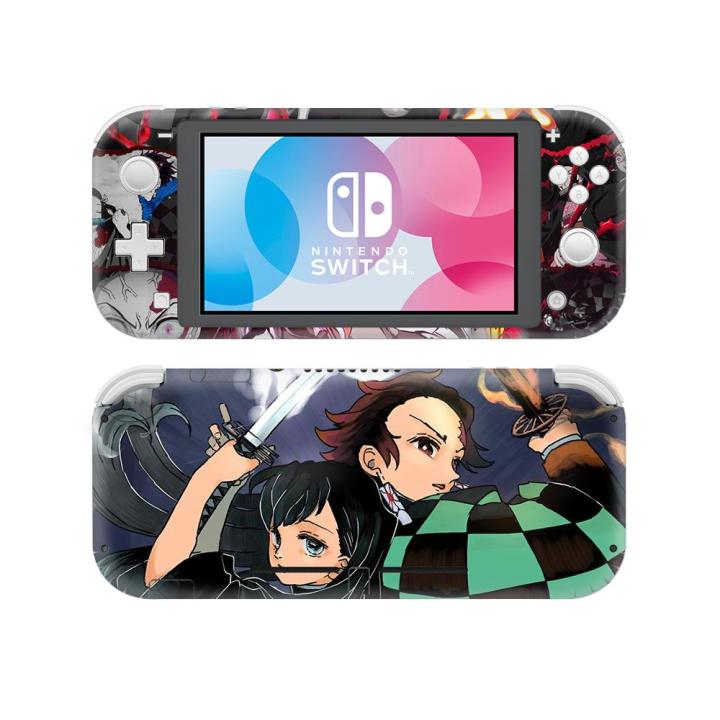 demon-slayer-kimetsu-no-yaiba-nintendoswitch-ผิวสติกเกอร์สำหรับนินเทนโด้-switch-lite-protector-สติกเกอร์ผิวจอยเกม-nintend-switch-lite