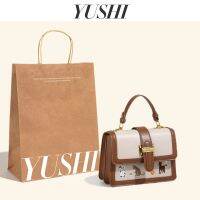 Zara○ YUSHI กระเป๋าถือแบบหรูหราเบา2023ยอดนิยมของผู้หญิงอาวุโสในปีนี้ถุงไหล่เอียงช่องเนื้อขนมปังขนาดเล็ก