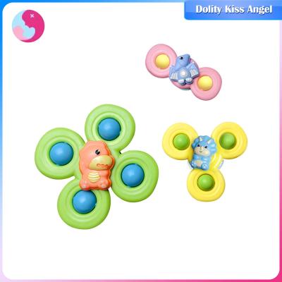 Dolity 3x ของเล่นจุกดูดการ์ตูนการ์ตูน Fidget Gyro สำหรับวันหยุดของขวัญไดโนเสาร์