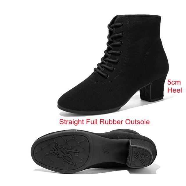 การเต้นละตินการเต้นแทงโก้ที่ทันสมัยมืออาชีพสำหรับผู้หญิง-รองเท้าออกกำลังทรงสี่เหลี่ยม-sepatu-empuk-ระบายอากาศได้ดีสำหรับครูสอนรองเท้าผู้หญิง