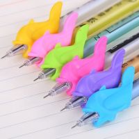 50 Pcs Silicone Pen Gripper Stationery Baby Correction Device Learning Writing Tool Fish Pencil Grasp Writing Aid Grip