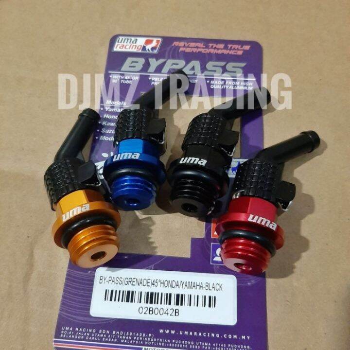 UMA OIL BREATHER TUBE BYPASS 45° bend (YAMAHA/HONDA) universal Lazada PH