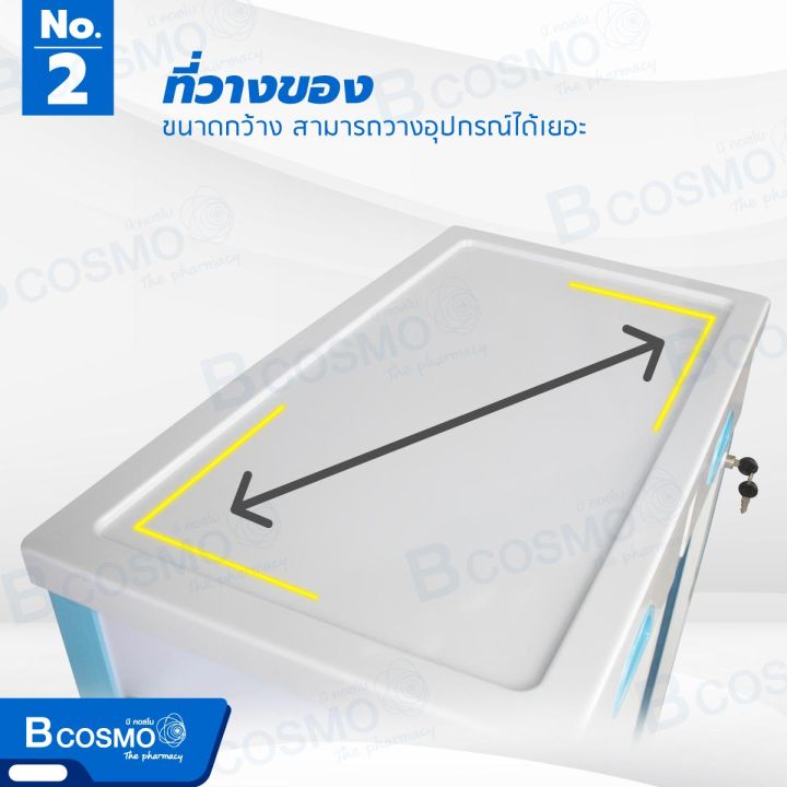 ตู้เข็นเก็บแฟ้มเวชระเบียน-50-แฟ้ม-ตู้เก็บเอกสาร-ล็อกล้อ-dmedical